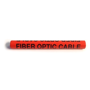 ACP-DN-33-4-ORANGE Caution Fiber Optic Cable tag