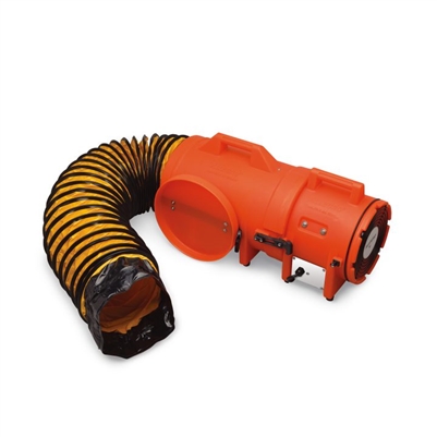 Allegro 9536-25 8" Axial DC Plastic Blower w/ Compact Canister & 25' Ducting, 12V