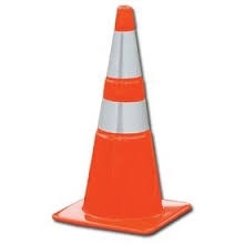 HIWAY CONVERSIONS REFLECTIVE Traffic Orange Safety Cone Reflective 28"
