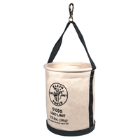 Klein 5109S Canvas Bucket, Straight Wall with Swivel Snap, 12-Inch