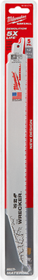 Milwaukee 48-00-5711 WRECKER™ Multi-Material SAWZALL® Blade 12" 7/11TPI 5pk