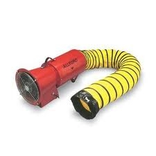 Allegro 9506-25 8" Axial DC Metal Blower w/ Canister & 25' Ducting, 12V