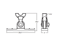 Aluma-Form BGA-S25 Banded Guy attachment with Clevis