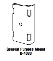 General Purpose Mounting bracket of 3/4” Galvanized Steel, 10” x 5”Aluma-Form  D-4080