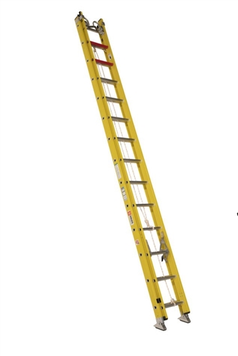 28' Fiberglass Extension Ladder 300 lb. Cable hook/pole grip standard Bauer  Ladders 31128