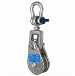 Campbell® Drop Side Snatch Blocks 4099Q 1 Wheel, 4,000 lb, 3/8 in Cable,