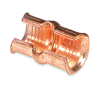 T&B Copper C Tap Compression Connector, 12 to 3 AWG Tap, 3 to 1 AWG Run, 1-7/8 in. Wire Strip, Black