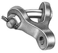 HUBBELL YCS05 Y-Clevis Eye, Ductile Iron, 0.750" Curve