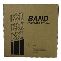 ISO BA205 201 Stainless Steel Black Coated Band. 5/8” x .030 x 100’