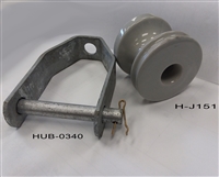 INSULATED  SPOOL FOR CLEVIS H-J151