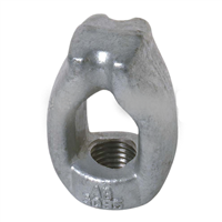 Pack of 5 Powerline Hardware P6510 5/8 Forged Thimble Eye Nut 