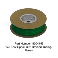 PLP 8004156 COYOTE ® 125' Spool of 3/8" Braided Expandable Sleeving, (Green)