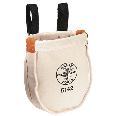 Klein 5142P Tool Bag, Canvas Utility Bag, Interior Pocket, 9 x 8 x 10-Inch