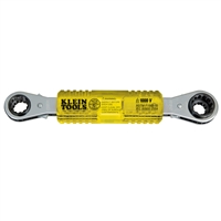 Klein KT223X4-INS Lineman's Insulating Ratcheting 4-in-1 Box Wrench