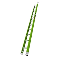 8' UNDERGROUND UTILITY ACCESS LADDER,  ANSI Type IAA - 375 lb Rated, Fiberglass  Ladder with Extender Ports