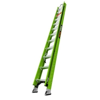 Little Giant 18324V  24' - ANSI Type IA - 300 lb Rated, Fiberglass Extension Ladder with Cable Hooks, CLAW and V-bar