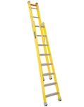 LOUISVILLE LADDER 8-FOOT FIBERGLASS STEP TO STRAIGHT LADDER, 375-POUND LOAD CAPACITY, FXC1208