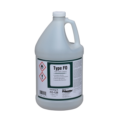 Polywater® Type FO™-128 Fiber Optic Connector Cleaner 1gl