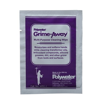 Polywater®  HTC-1 Grime-Away™ Cleaning Wipes Heavy-Duty Cleaning Wipes for Hand and Tool Cleaning