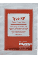Polywater® RP™-1 Fast-Evaporating Cable Cleaner Saturated wipe in sealed pouch