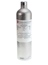 RKI 81-0154RK-04  Calibration Gas Cylinder, H2S 25 ppm / CO 50 ppm / CH4 50% LEL / O2 12% in N2, 34AL