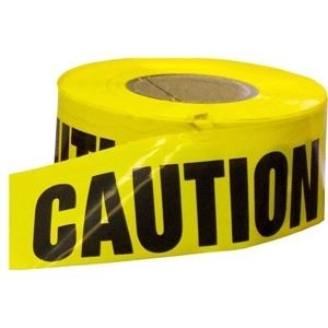 TYTAN BT3300YBCAUT16 3" X 300' Yellow Barricade Caution Tape